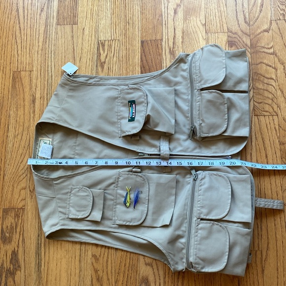 NWT Vintage L.L. Bean Khaki Fishing Utility Vest Size Medium - Picture 11 of 11